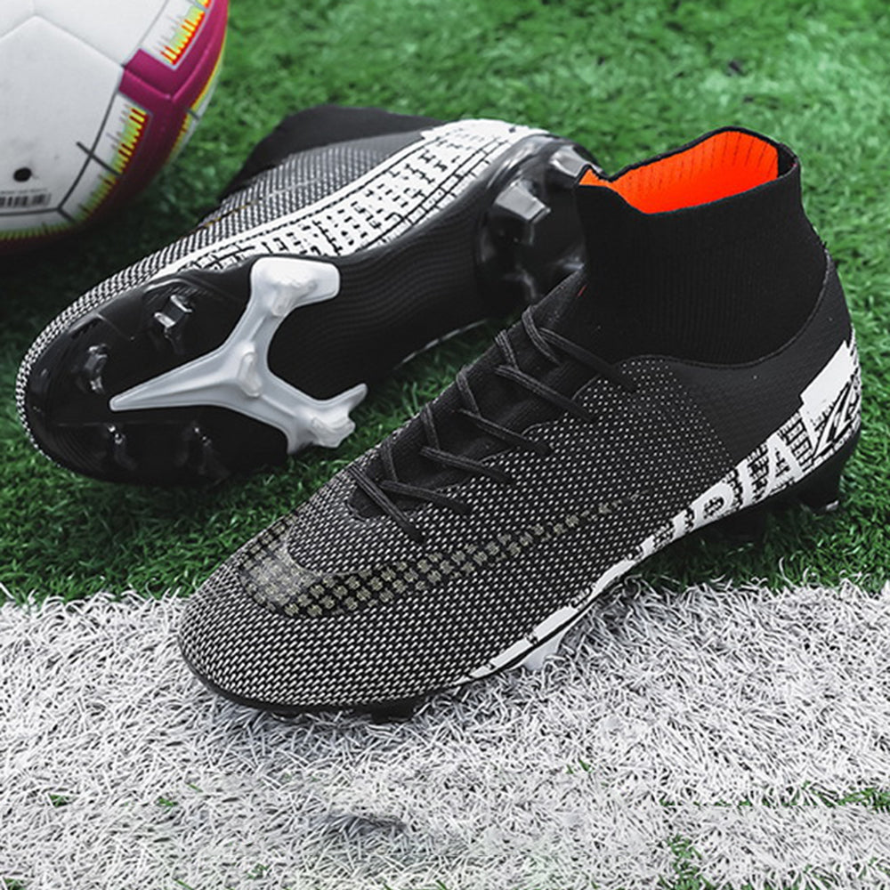 1313 One Pair Cleats Soccer Shoes FG High-top Spikes Football Shoes for Youth Professional Training Ankle Boots 1313 One Pair Cleats Soccer Shoes FG High-top Spikes Football Shoes for Youth Professional Training Ankle Boots
